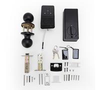 WOHPNLE Serrure de porte intelligente, carte-clé avec mot de passe par empreinte digitale, accès à distance WiFi avec application TY, 8 langues, système d'entrée sans clé, kit de