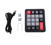 WOHPNLE Teclado numérico Con Cable, teclado numérico intercambiable Con retroiluminación LED de 12 RGB y 19 teclas programables, teclado numérico mecánico Para computadora portátil (Negro)
