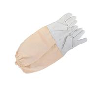 Woideklu 2 Gants D'apiculture, Gants de Protection, Cuir de Chèvre, Protection des Mains, Anti-Rayures, Anti-piqûres, XXL