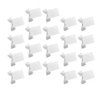 Woideklu 20 Marque-places de Table avec Ruban Décoratif, En Papier, Adaptés Aux Baptêmes, Réceptions et Fêtes Prénatales, Ruban Blanc