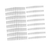 Woideklu 240 Pièces Ongles Extension Tips Formes Manucure Outils Accessoires Structure Sandwich Souple PP Pratique Retrait Facile Débutant Adapté pour Nail Art, Ovale