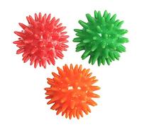 Woideklu 3 Pièces Massage Ball Balle de Massage Spiky Rouleau Main Exercice Compact Portable pour Pieds Dos Mains Convient Au Gymnase Domicile Bureau Cent, Bleu