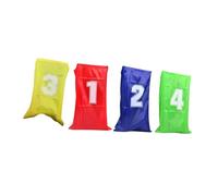Woideklu 4 Pièces Sacs de Course Enfant Sacs de Saut Éducatifs Tissu Toile Réutilisable pour Activités Collectives Formation Sensorielle Convient pour, 4 Pièces