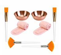 Woideklu 8 Piè Kit En Acier Inoxydable Pinceaux Hygiénique S D'application Masque Pinceaux Banaux Précis