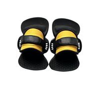 Woideklu Accessoire de Surf Fixations de Planche Sangle Pied Plaque Base Intégrée Appui Sécurisé Matériau TPU Résistant Convient aux Planches de Surf Planches, S06 Black Yellow