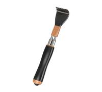 Woideklu Back Scratcher Instrument Ergonomique Télescopique En Acier Inoxydable Grip Antidérapant Tête Douce Adapté pour Adultes Femmes Seniors pour Soins Pers, Noir