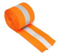 Woideklu Bande Réfléchissante à Coudre, 3 Mètres, en Coton, 3m-Orange