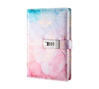 Woideklu Carnet Intime avec, Journal, Bloc-notes, Protégé Par de Passe, Verrouillable, Livre, Verrouillable, Combinable, pour Adultes et Ado, rose