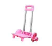 Woideklu Chariot Pliable, Monte-escalier Pliable, Chariot à Bagages à roulettes pour Sac à Dos, Rose