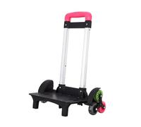 Woideklu Chariot Pliable, Monte-escalier Pliable, Chariot à Bagages à roulettes pour Sac à Dos, Rouge