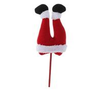 Woideklu Christmas Elf Leg Pick Décoration Jambe Arbre Noël Tissu Peluche Installation Rapide Effet Visuel Convient Salon Bureau Fête Jardin Maison, Rouge Blanc