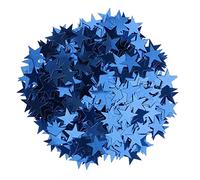 Woideklu Confettis étoiles Scintillants pour Table, étoiles à Cinq Branches, en PVC, pour Mariage, Noël, Bleu, 10mm