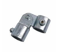 Woideklu Connecteur Raccord pour Tuyau Pièce de Jonction Collier de Serrage Raccord de Rampe Surface Galvanisée Anti-rouille pour Usage Extérieur Système à, 1 Pouce, Équerre
