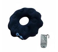 Woideklu Coussin de Siège Gonflable Ergonomique Coussin d'Assise Oreiller de Siège Coussin Anneau en Silicone Soulagement des Grâce au Centre Creux Gonflable, Black, Spring Nozzle W Bag