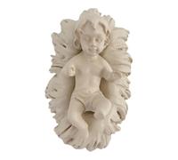 Woideklu Crèche de Noël Statue Jésus Résine Ornement Religieux Fait Main Détail Précis Convient pour Salon Chambre Décoration Intérieure, Style G