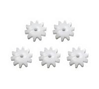 Woideklu Engrenage Enfant Bricolage Pignon Roue Dentée Engrenage Droit Module PVDF Tolérances Serrées Alésage 2mm pour Assemblages Mécaniques Adapté à, 10T, Fin