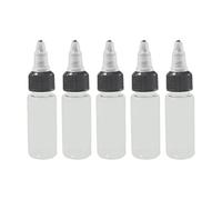 Woideklu Ensemble de 5 Flacons de Peinture Vides, Flacons Cosmétiques, Flacons pour Les Arts et Les Loisirs Créatifs, en Pet, Conception Anti-Fuite Idéale pour, 20mL