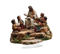 Woideklu Figurine Religieuse de Jésus en Acrylique, Objet Décoratif de Table, œuvre d'art de Collection, Idéale pour La Maison, Le Bureau, Le Salon Ou Un L, Jésus Donnant Une Conférence