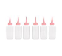 Woideklu Flacon Distributeur D'huile, Flacon de Shampoing, Flacon Multi-usages 160 Ml/200 Ml, Flacon Distributeur pour Salon de Coiffure et Usage Domestiqu, Rose, Petit