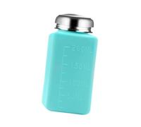 Woideklu Flacon Vide, Flacon, Distributeur sous Pression, Récipient Cosmétique avec Bouchon En Acier Inoxydable, et Portable pour Le Rangem, Bleu 200ml