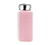 Woideklu Flacon Vide, Flacon, Distributeur sous Pression, Récipient Cosmétique avec Bouchon En Acier Inoxydable, et Portable pour Le Rangem, Rose 250ml