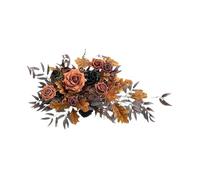 Woideklu Guirlande de Fleurs Artificielles En 3 Parties, Arche de Mariage, Décoration Rustique, Vase Mural, Composition Artisanale En Mousse et Soie, Convient, Style D