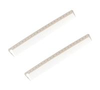 Woideklu Lot de 2 Peignes à Cheveux avec échelle, Peigne de Coiffure Professionnel, Peigne de Coiffeur, Peigne de Coupe En Résine pour Salon, Usage Dom