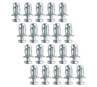 Woideklu Lot de 20 écrous à Oreilles pour Fixation Murale - Idéal pour Les Rideaux et Les Supports D'œuvres D'art, 4x25mm