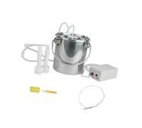 Woideklu Machine à Traire électrique Portable avec Pompe à Vide pour Chèvres, Fût en Acier Inoxydable, Tuyau Flexible, Facile à Nettoyer, Convient Aux Fermes E