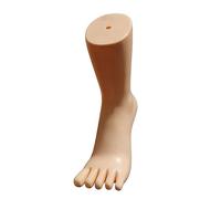 Woideklu Mannequin Pied Modèle Chaussette Support D'Exposition Chaussures Support Socquette Présentation Sandale En Matériau Robuste Adapté à La Démonstration, couleur de peau gauche