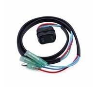 Woideklu Panneau Comman Moteur Marin avec Interrupteur Circulaire Bouton d'urgence Rouge et Câblage Connecteur Fiche pour Bateau à Moteur Panneau Contrôle, Style to 1