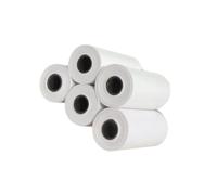 Woideklu Papier pour Mini-imprimante, Fournitures D'impression, Papier Imperméable, Autocollants Imprimables pour Reçus, Carnets D'étudiants, Mémos, Co, Blanc Thermique 5pcs
