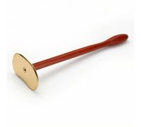 Woideklu Planche de Massage Traditionnelle Gua Sha Taiji Outil de Grattage Manuel Plaque Ovale Lisse Tête en Laiton Manche en pour Soulager les Tensions, style to 1