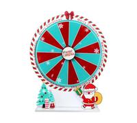 Woideklu Plateau Tournant de Table avec Roue de, Idéal pour Les Jeux de Hasard de Noël, Les Anniversaires et Autres Fêtes, Style A