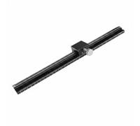Woideklu Plateforme de Mouvement Linéaire Table de Glissière Mécanique Chariot à Queue d'Aronde Commande Manuelle Molette Moletée Verrou Stable Aluminium, LWX40-L400