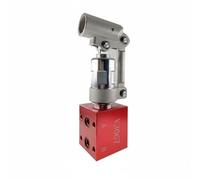 Woideklu Pompe Hydraulique Manuelle Compacte Pompe à Main Vérin Centrale Utilisation sans Alimentation Électrique Action Stable, Pompe Manuelle Avec Bloc De Valve À Plaque
