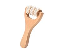 Woideklu Rouleau de Massage Musculaire, Outil de Massage Corporel Manuel, Outil Portable avec Poignée, Adapté Aux Coureurs et Aux Marathoniens, Blanc 15.5 Cm X 8 Cm