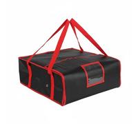 Woideklu Sac Isotherme Pizza Sac Transport Chaud Froid Conteneur Alimentaire Sac Livraison Repas Grande Capacité pour Boîtes Pizza Poignées Renforcées Fenêtre, 50x50x15cm