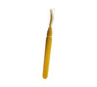 Woideklu Silicone Lash Brush Brosse à Séparateur de Cils Peigne à Sourcils Définer Les Cils avec Capuchon Anti-poussière et Poignée Ergonomique Adapté, or