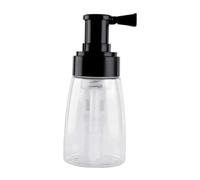 Woideklu Spray Capillaire Flacon Pulvérisateur Vide Distributeur Poudre Sèche Récipient Portable Pratique PET Adapté à La Coiffure Au Salon de Beauté Do, couvercle noir