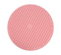 Woideklu Tapis d'Acupression Tapis de Massage pour Pieds Coussin de Marche Couverture Pliable en Silicone Souple Étanche Convenant à Chambre Maison Bureau, Rose