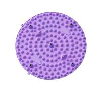 Woideklu Tapis de Massage Des Pieds En Silicone Rond, Pliable et Antidérapant, Idéal pour La Maison Ou Le Salon (cadeau), Violet