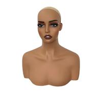 Woideklu Tête de Mannequin Féminine avec épaules, Support de Perruque Portable et Polyvalent pour L'entraînement