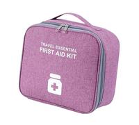Woideklu Trousse de Rangement pour Médicaments à Quatre Compartiments, Organisateur de Médicaments, Trousse de Secours, Boîte D'urgence Compacte E