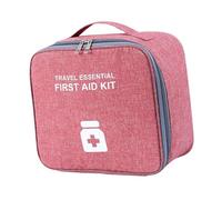 Woideklu Trousse de Rangement pour Médicaments à Quatre Compartiments, Organisateur de Médicaments, Trousse de Secours, Boîte D'urgence Compacte E