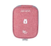 Woideklu Trousse de Rangement pour Médicaments à Quatre Compartiments, Organisateur de Médicaments, Trousse de Secours, Boîte D'urgence Compacte E