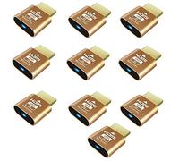 Woieyeks Prise factice HDMI 4K, adaptateur d'affichage virtuel, émulateur d'affichage virtuel fantôme sans tête pour Ethereum ETH ZEC BTC Mining UHD 3840 x 2160 @ 60 Hz (lot de 10)