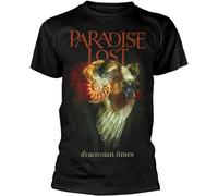 WOIQVD Paradise Lost Draconian Times 25Th Anniversary Edition Mens Outdoor Graphic T-T-Shirts à Manches Courtes(Large)