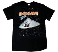 WOIQVD Parliament Funkadelic T T-Shirts à Manches Courtes Mothership Connection George Clinton(Large)