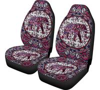 Woisttop Lot de 2 housses de sièges avant de voiture extensibles pour sièges avant de voiture, camions, baquets, accessoires d'intérieur de véhicule, SUV, van